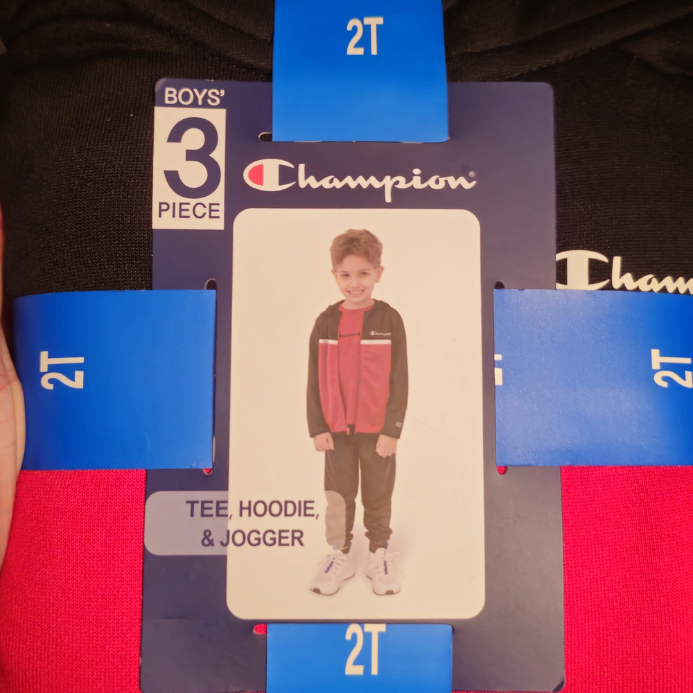 Champion Kids' Red and Black Outfit Set